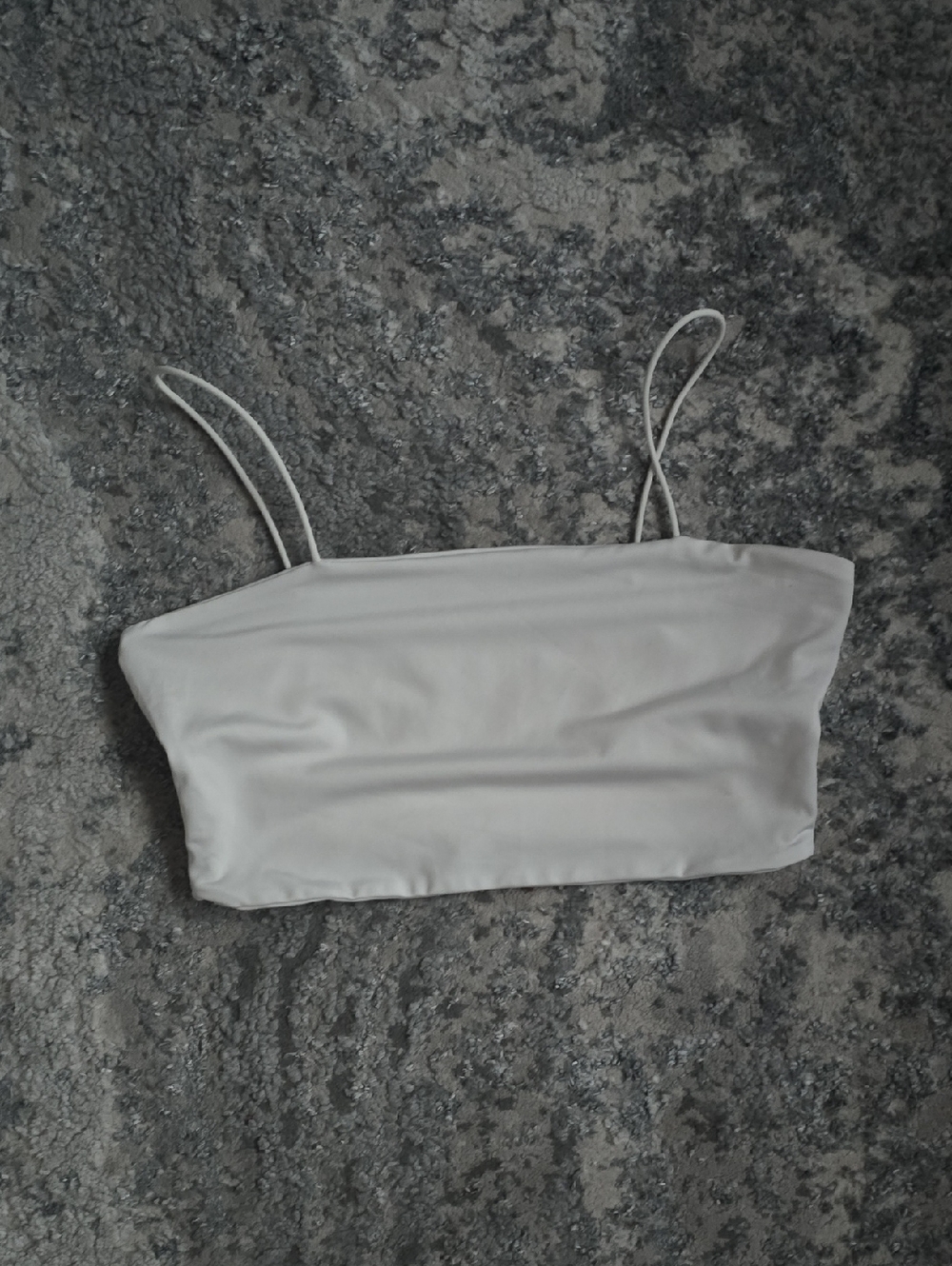 Amazon White Spaghetti Strap Bandeau Camisole